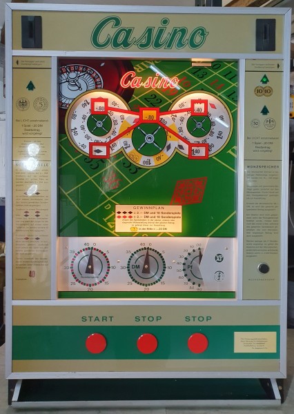 MEGA DEAL Casino von Bergmann original auf DM PTB-Gerät unbespielt Nr. 00000 !!