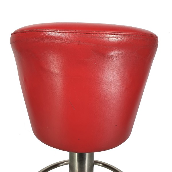 Barhocker, American Diner, Leder, rot
