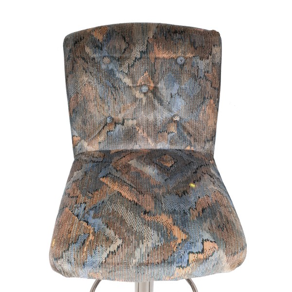 Drehsessel, Stoffbezug mit Muster, drehbar