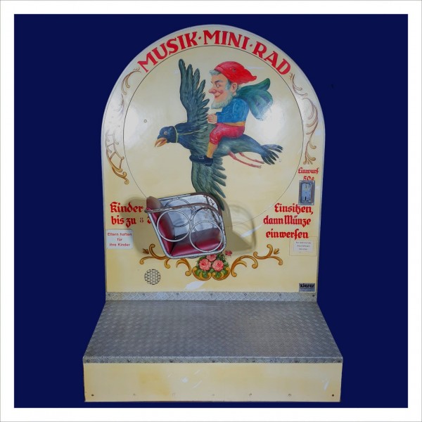 Mini Musik Rad "Rabenflug" mit Fahrwerk und Zugstange